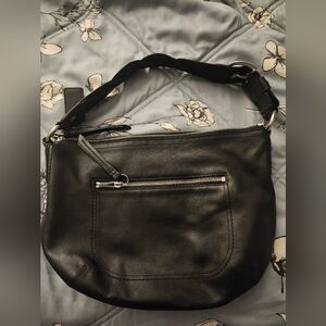 PRELOVED COACH Black Leather Women's Bag